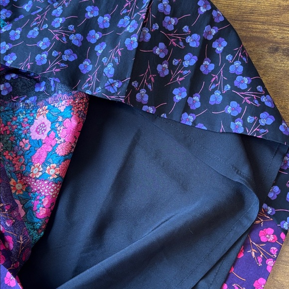 J. Crew Floral Skirt with Purple and Pink Accents - Picture 7 of 8